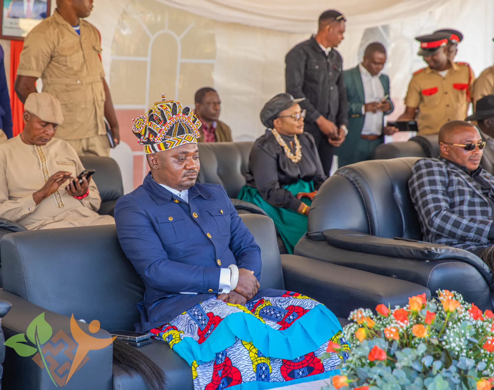 Dignitaries and guests at the Wumi Hospital handover ceremony